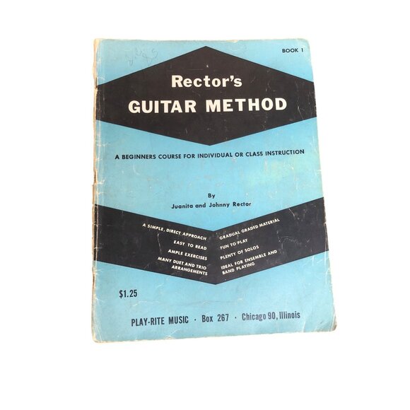 Rectors Guitar Method Book 1 Beginners Course By Juanita & Johnny Rector - Picture 1 of 6